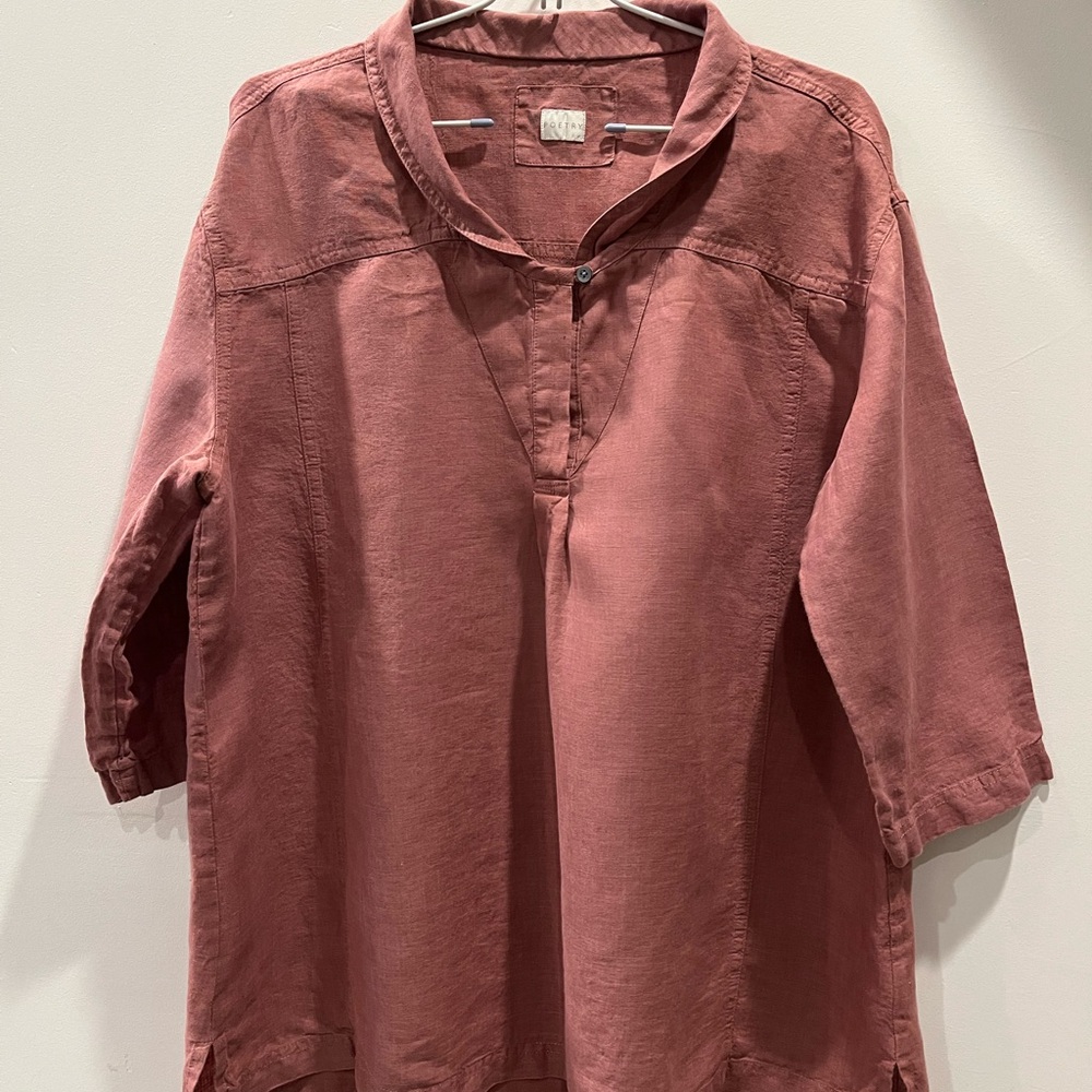 Poetry Dusty Rose Tunic Top